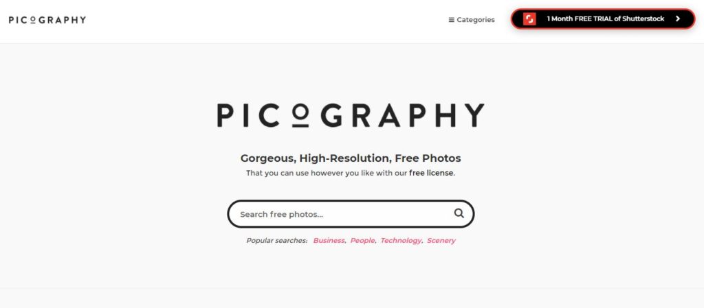 Banco de imagens – Picography