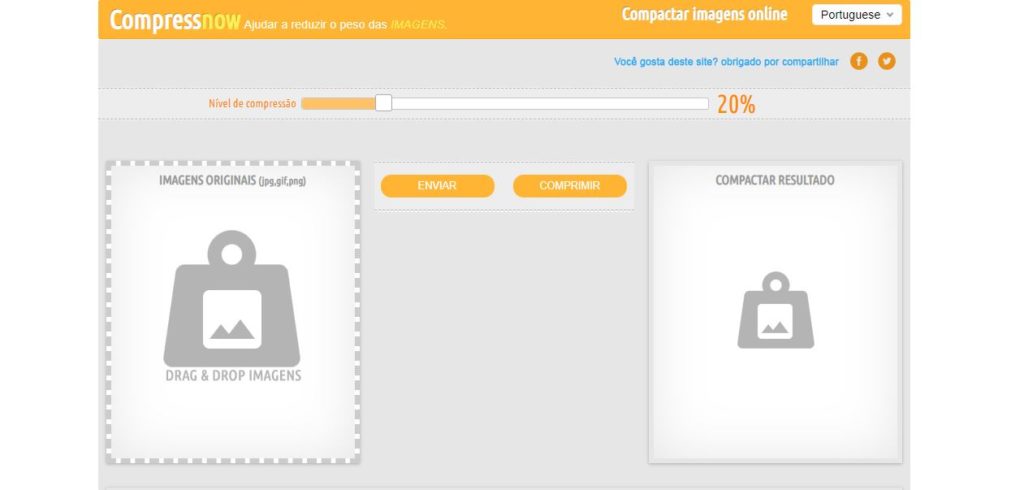 Ferramenta de otimização de imagem Compressnow