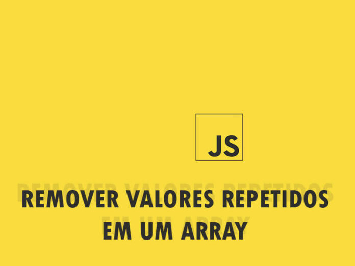 remover valores repetidos de um array